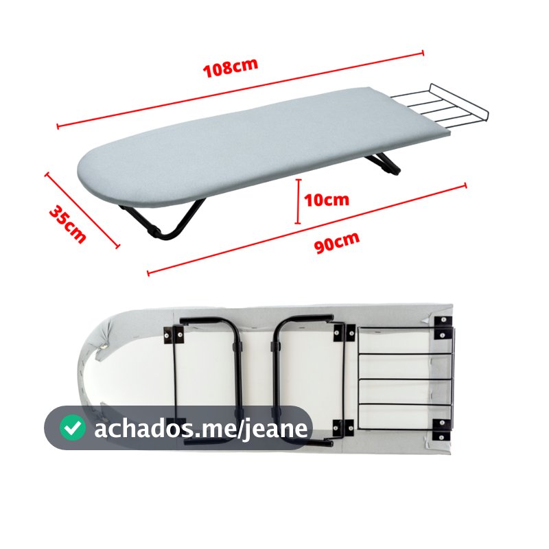 Mesa Tabua de Passar Roupa Portátil Pé Dobrável Cama Mesa Porta Ferro