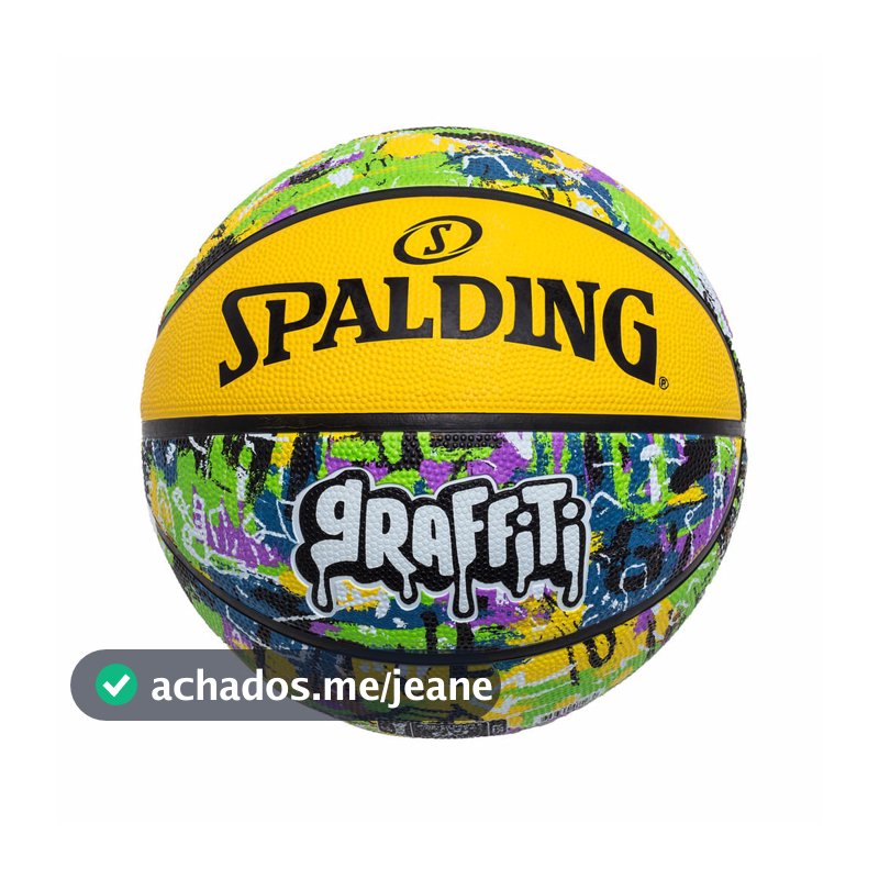 Bola De Basquete Spalding Graffiti - Amarelo