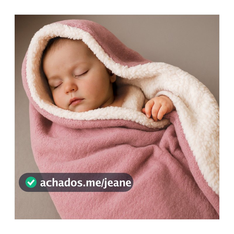 Manta Cobertor de Bebê Soft Sherpa Edredom Dupla Face Infantil