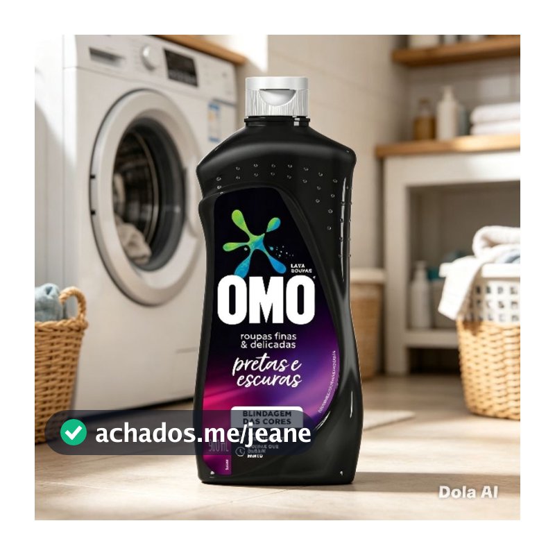 LAVA ROUPAS OMO R. PRETAS, FINAS E DELICADAS 900ML