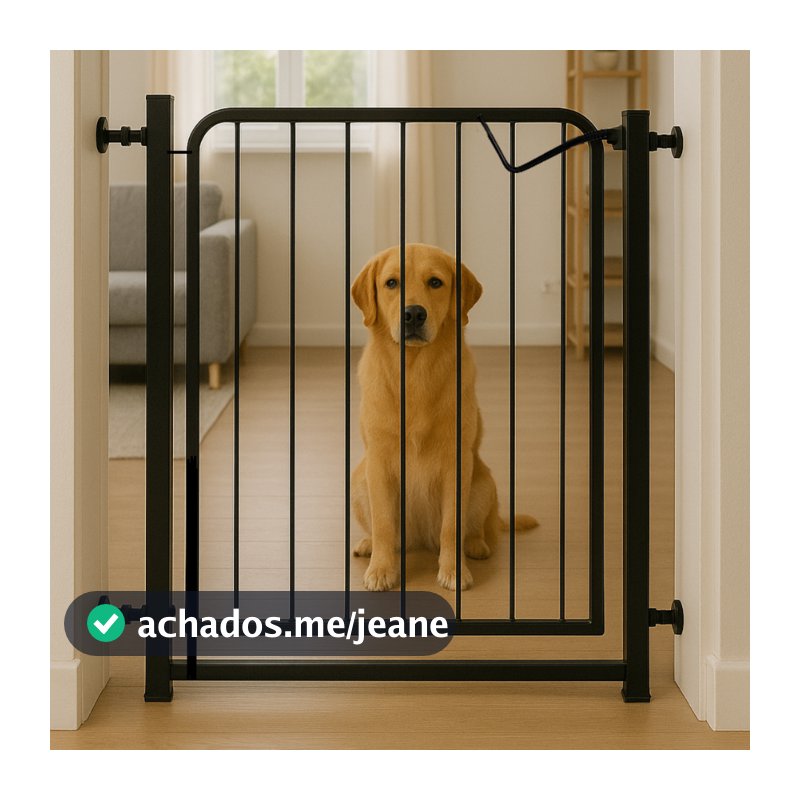 Grade Portão Proteção Animais Bebê 78 a 132cm Porta Pet Corredor Top Promoção