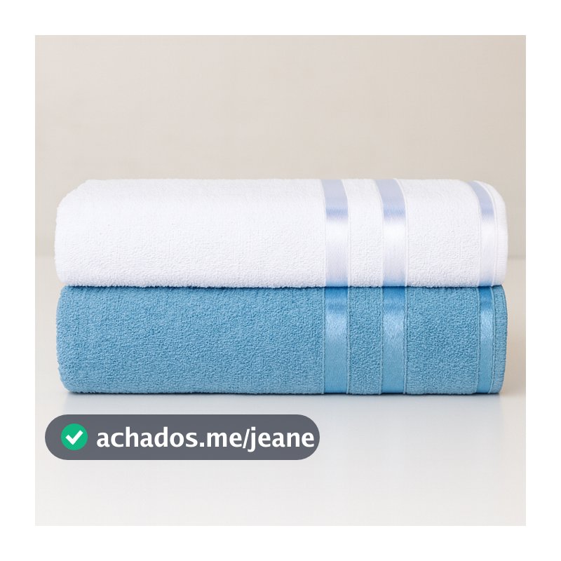 Kit 2 Toalhas de Banho Lyra 100% Algodão