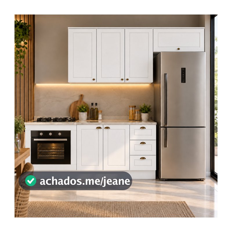 Cozinha Amy 4 Peças MDF Módulo Forno De Embutir 280 Casa 812