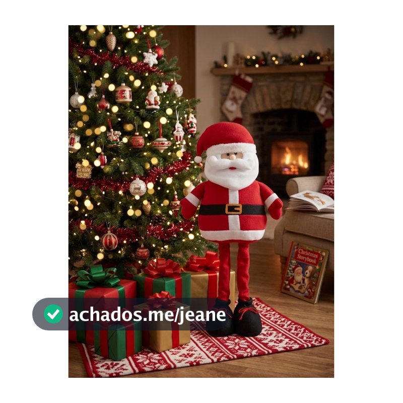 Pelúcia Natalina Papai Noel Alce Boneco de Neve Decorativo de Natal Enfeite Natalino