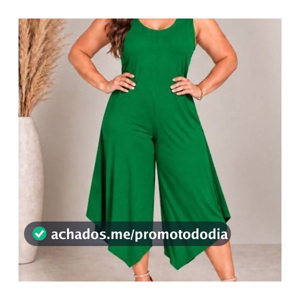 macacão pantacur moda feminina  larguinho regata saruel  moda feminina
