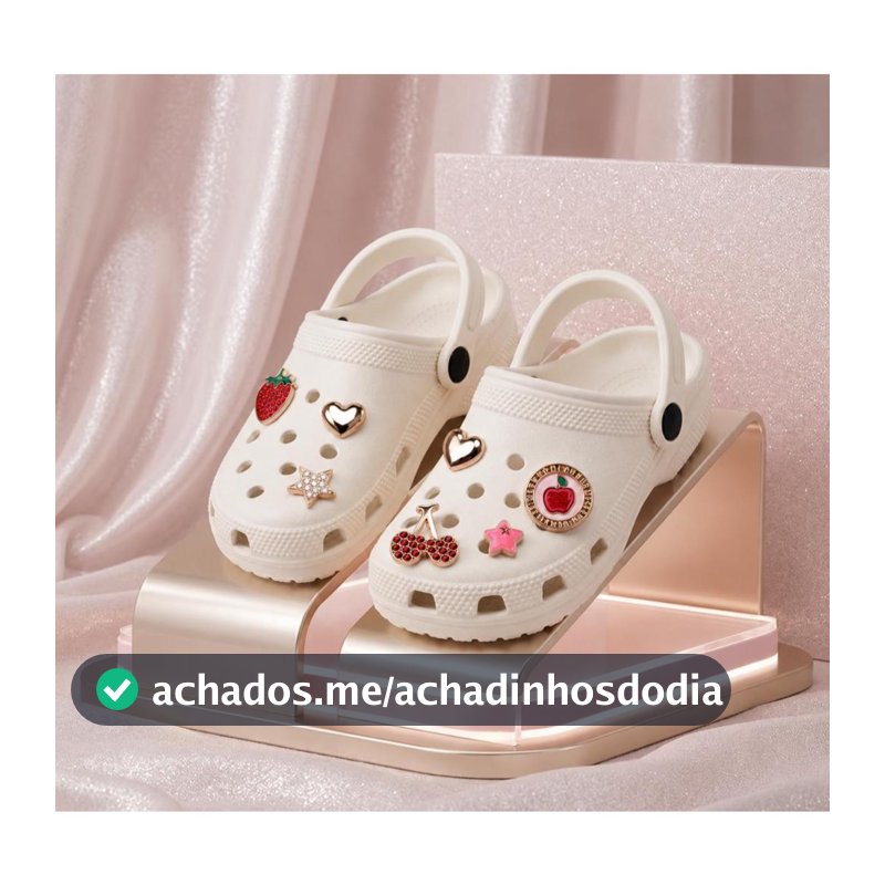 Sandália Babuche Infantil com Enfeites Metalizados Especiais