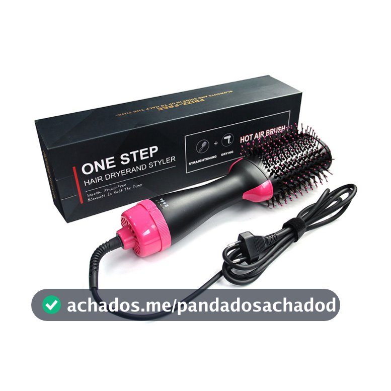 Escova Secadora Alisadora Modeladora 1000w Uso Profissional E Chapinha Triondas Original Modeladora Cabelo Profissional