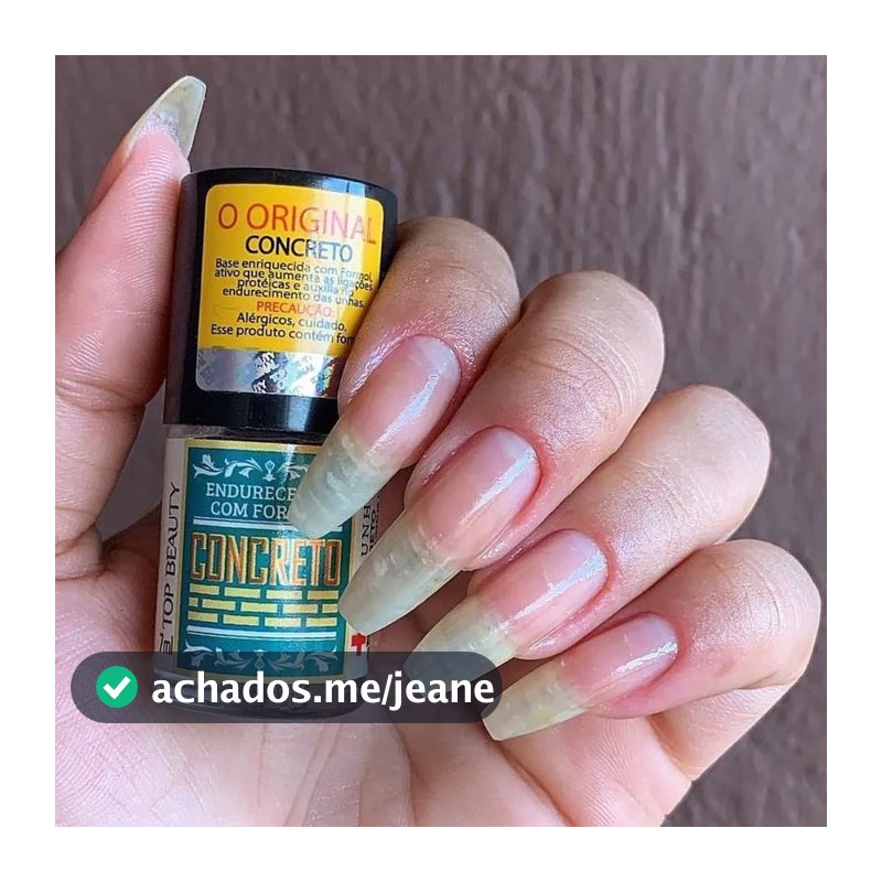 Base Endurecedora Top Beauty Concreto | Unhas Fortes, Resistentes e Saudáveis