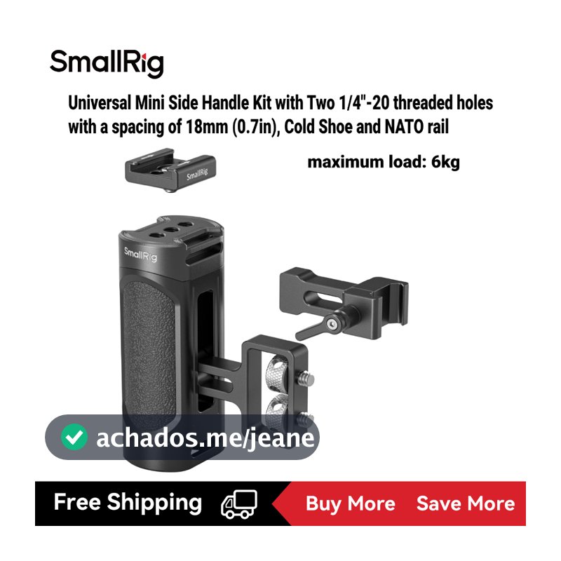 Kit De Mini Alça Lateral Universal SmallRig , Carga Máxima De 6 Kg (13.2 Lbs) # 4816