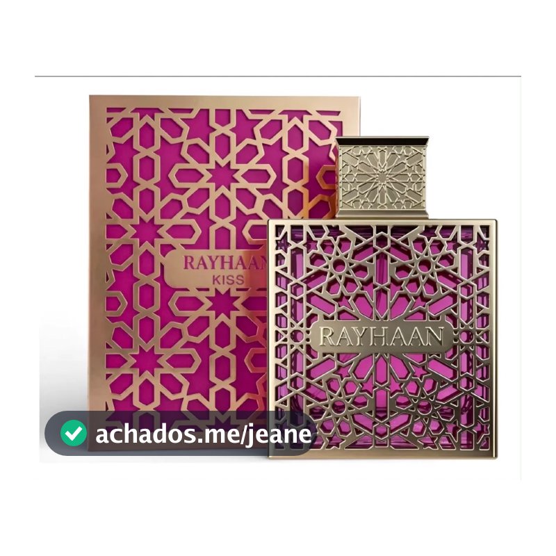 Perfume Árabe Feminino Rayhaan Kiss 100ml Eau de Parfum EDP Original Importado Lacrado