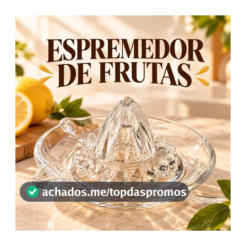 Espremedor de Frutas de Cristal Vidro Lyor Sucos Mesa Posta Cozinha Premium