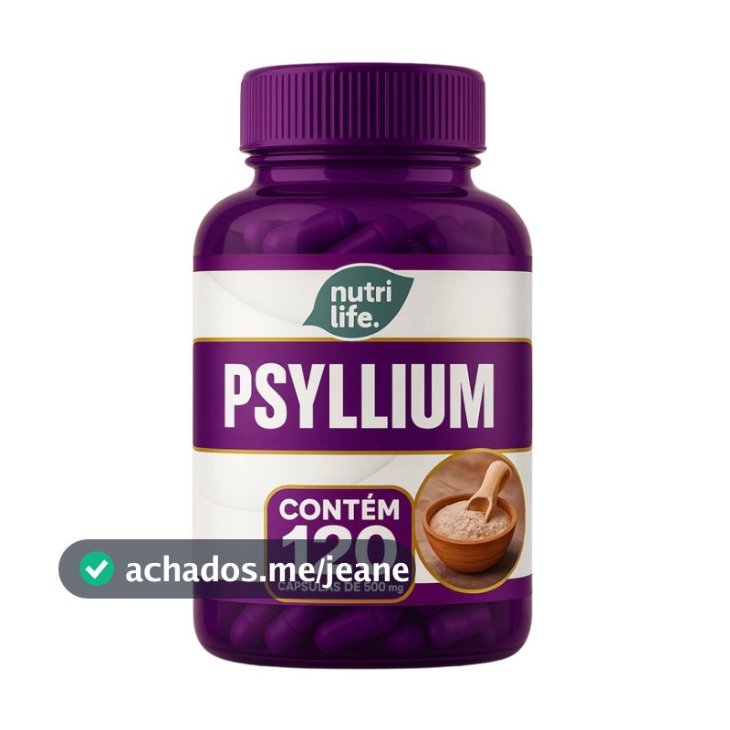 PSYLLIUM 500mg 100% Natural 120 Cápsulas