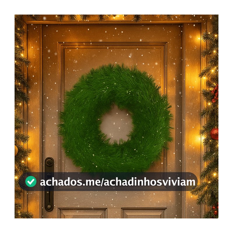 Enfeite Natalino Guirlanda Natalina Verde 38/45cm - Wincy Natal / Casa /  Decoração Festa / Porta