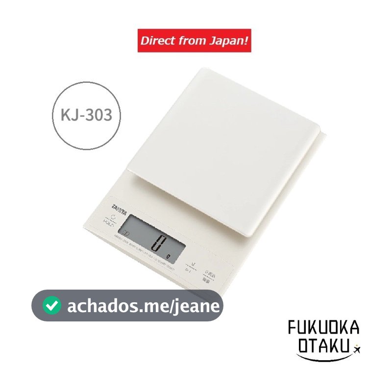 TANITA Balança Digital KJ-303 Graduação 0.1g Max 3kg 【Direto do Japão】