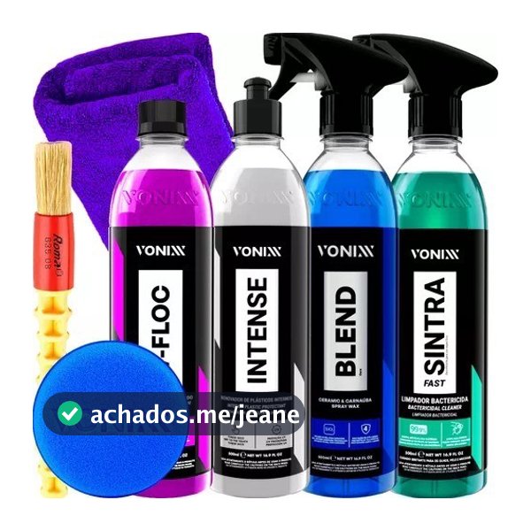 Kit Vonixx Shampoo V-floc Cera Blend Sintra Fast Intense Toalha Aplicador e Pincel