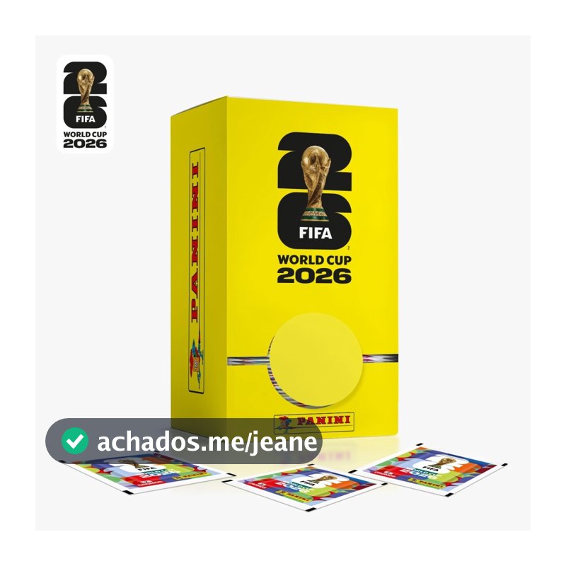 Dispenser Copa Do Mundo 2026 - 100 Envelopes /700 Figurinhas