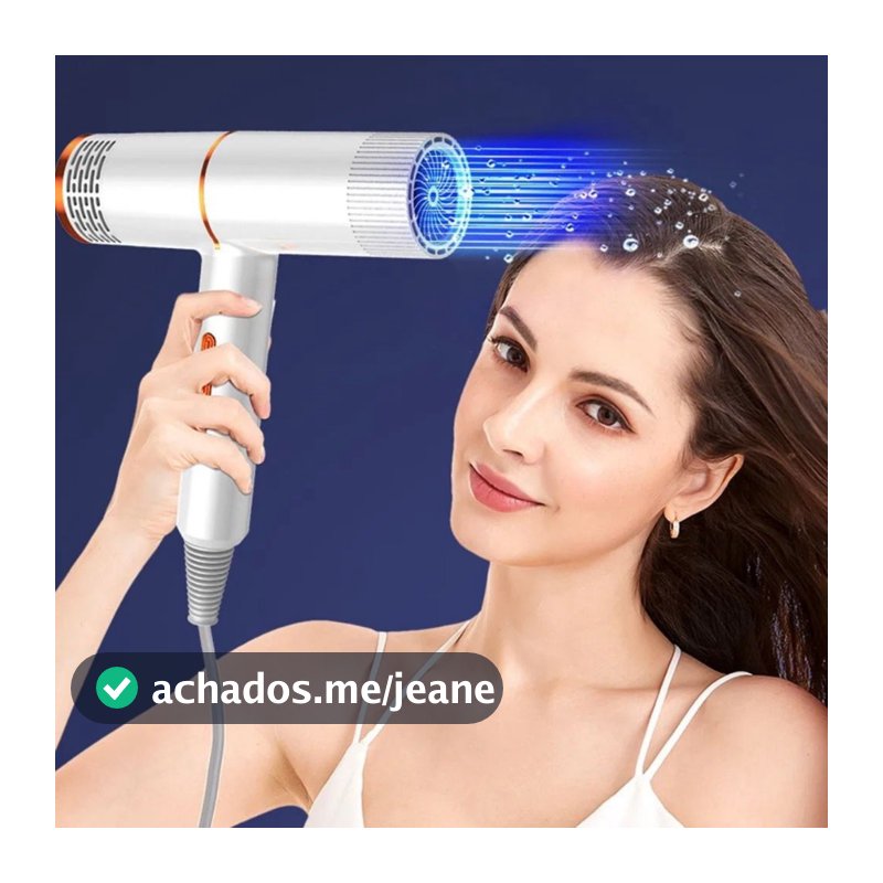 Secador De Cabelo Potente E Elegante Com Tecnologia Quente & Frio