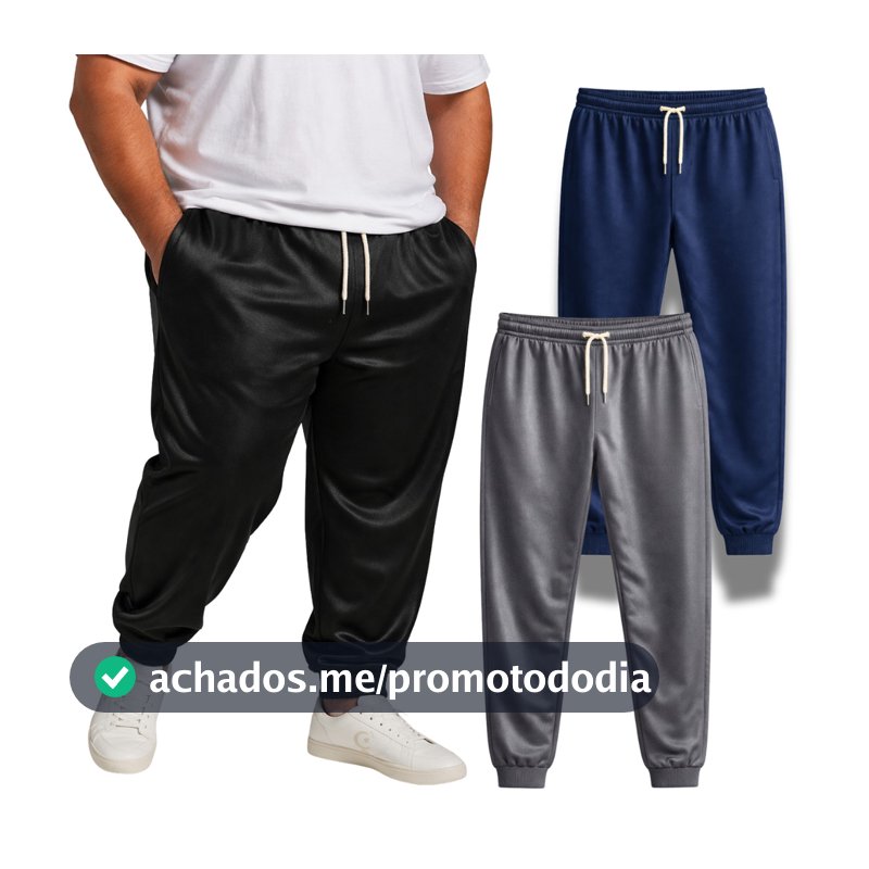 Kit 2 Calças Masculinas Plus Size G1,G2,G3 - Térmica e Quentinha