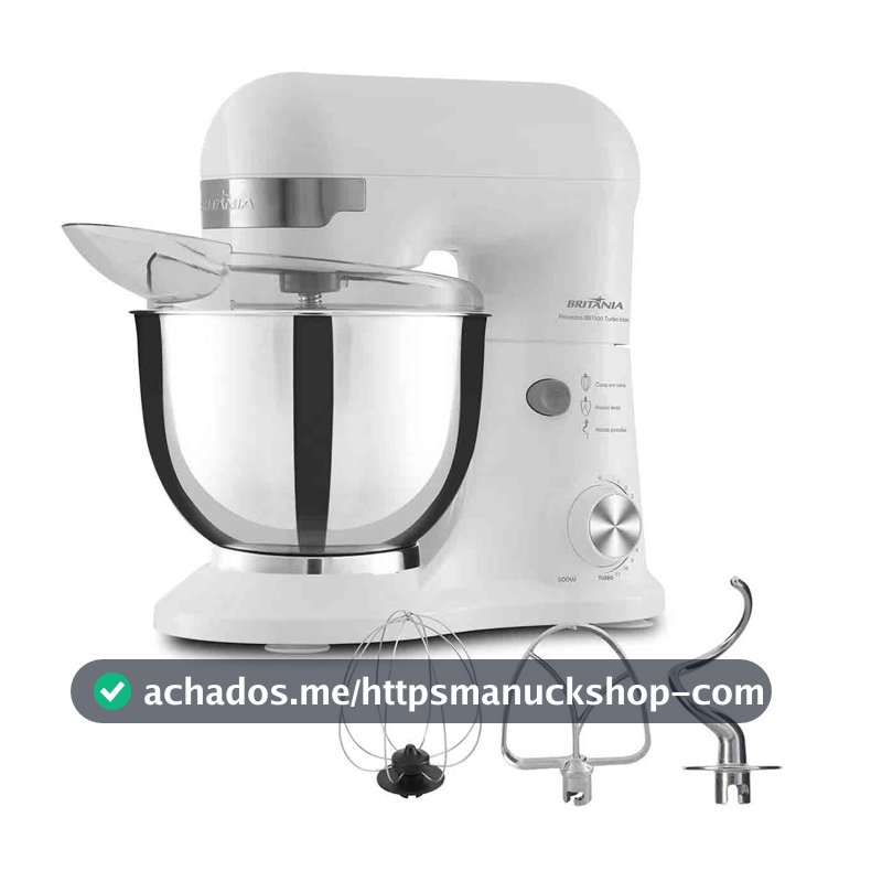 Batedeira Planetária Britânia BBT500B bacia Inox turbo 110V