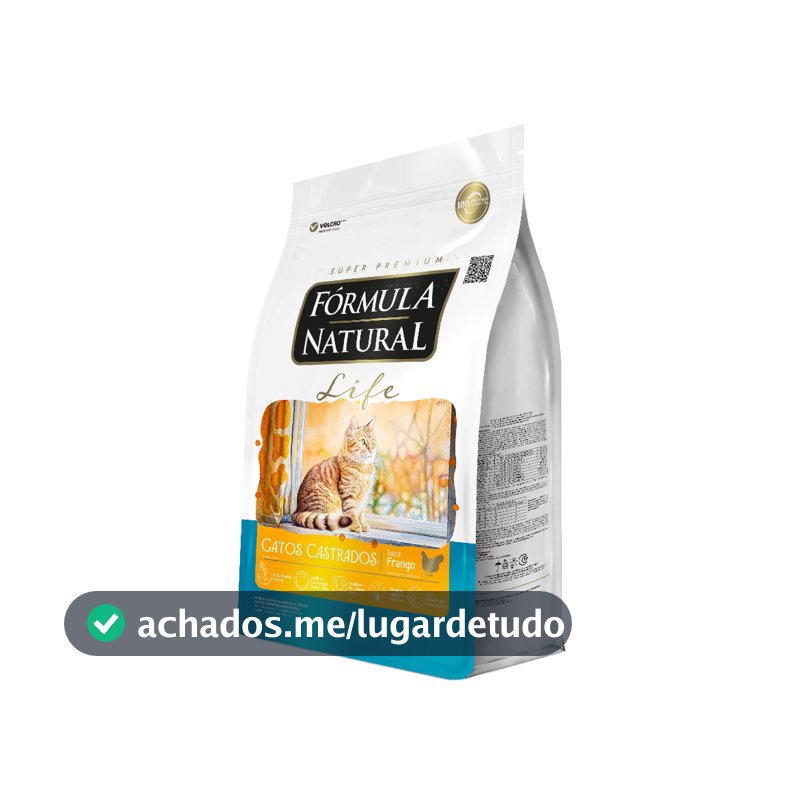 Ração Fórmula Natural Life Gatos Castrados Sabor Frango 10,1kg Adimax