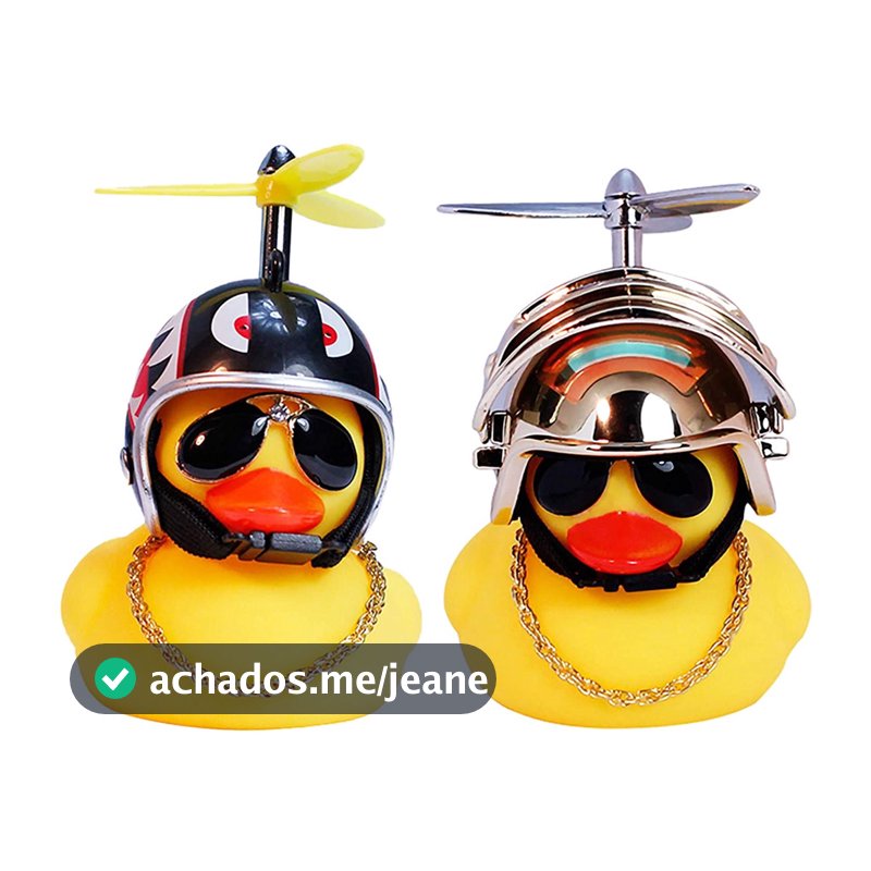 （As correias devem ser encomendadas separadamente）Pato Capacete Decoração Carro Motocicleta Bicicleta