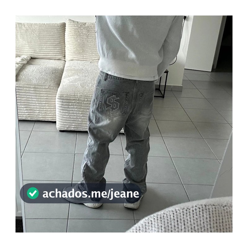 Y2K Retro Dólar Padrão Bordado Patchwork Calças Hip-hop Estilo Rua Casual Jeans Soltos
