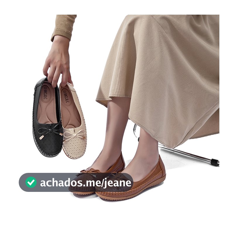 Meijile Mocassin feminino Macio, confortável, respirável e antiderrapante, adequado para uso diário236