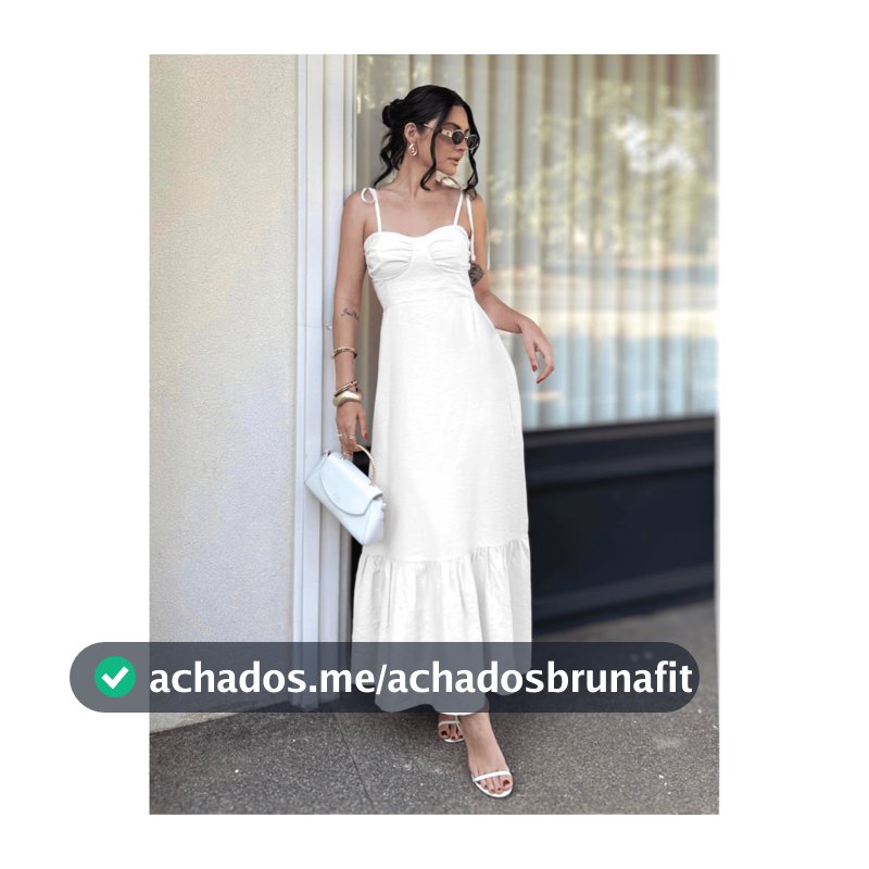 Vestido Longo Festa Elegante Busto Franzido e Alcinha Amarração Babado e Lastex nas Costas Tecido Premium Casual