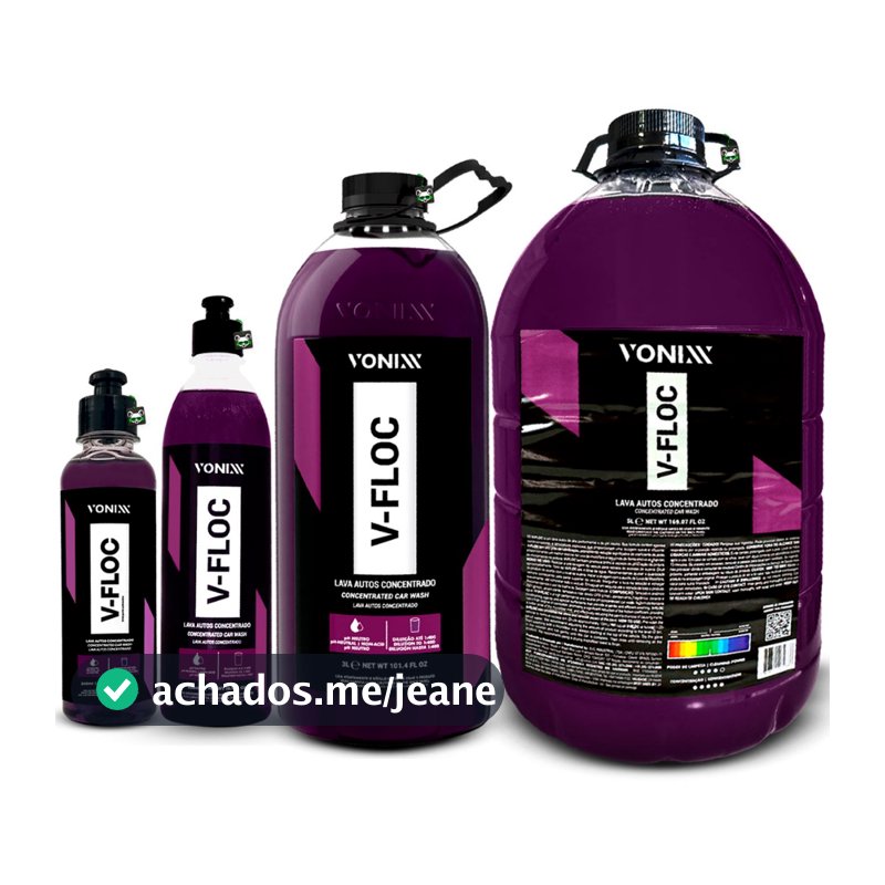 Shampoo Automotivo Neutro Super Concentrado V-floc Vonixx