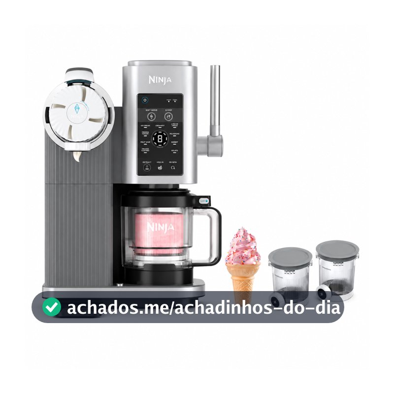 Máquina De Sorvete Casquinha 13em1 Ninja Swirl Creami