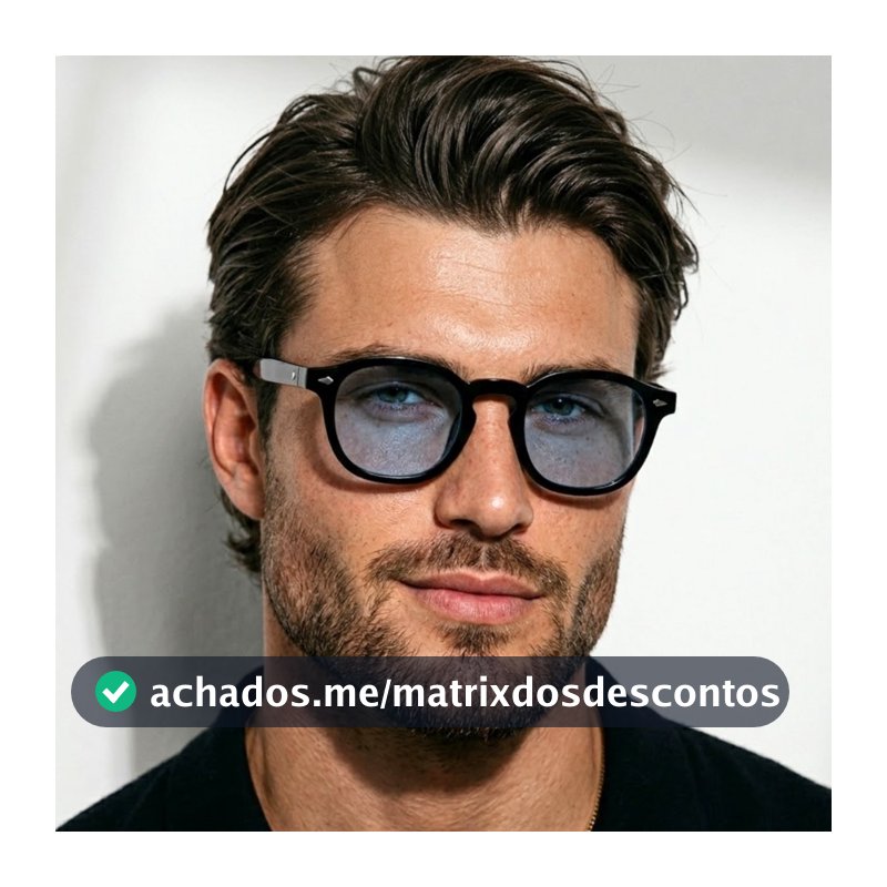 Oculos de Sol Redondo Premium Flexivel Blogueira Moderno Luxo uv400 Feminino Masculino