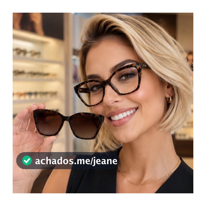 Óculos Clip On Feminino 2 em 1 sol e para Grau Gatinho Ilook Fashion Vinho Lentes Polarizadas