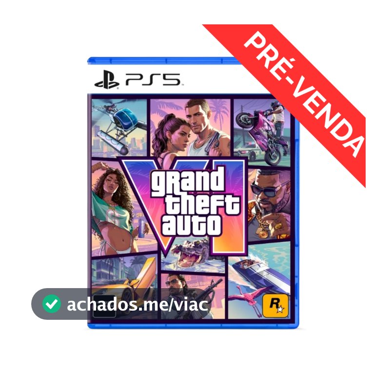 Jogo Grand Theft Auto VI Edição Standard - PS5 (PRÉ-VENDA)