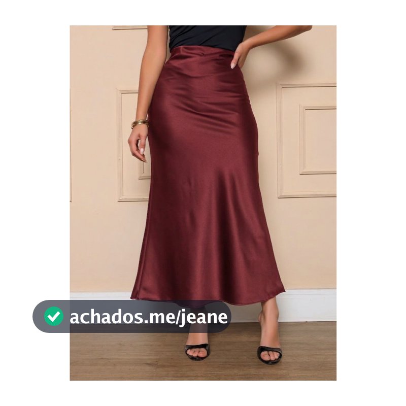 Saia midi /Longa Acetinada — Cintura Alta e baixa  com Caimento Sereia Luxo e Elegância.