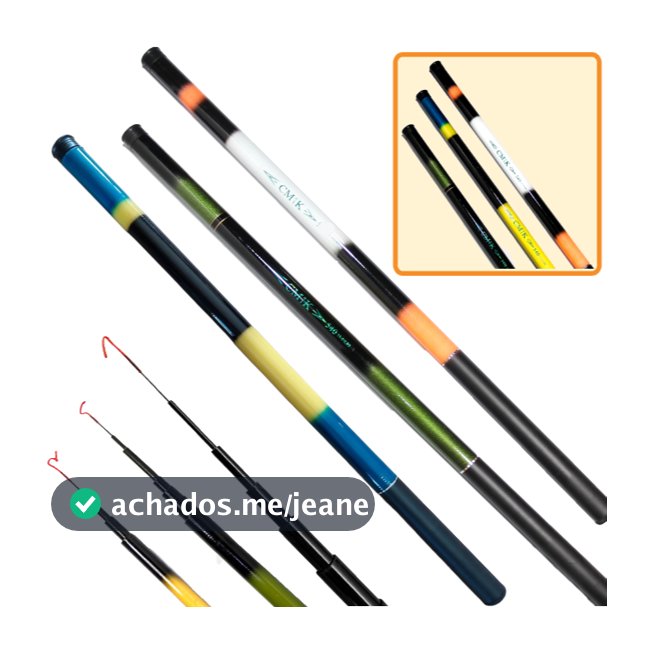 Kit 3 Varas Telescópicas 3m Pesca Leve Portátil Alta Resistência Pesca Rio Lago Praia Compacta Fácil Transporte