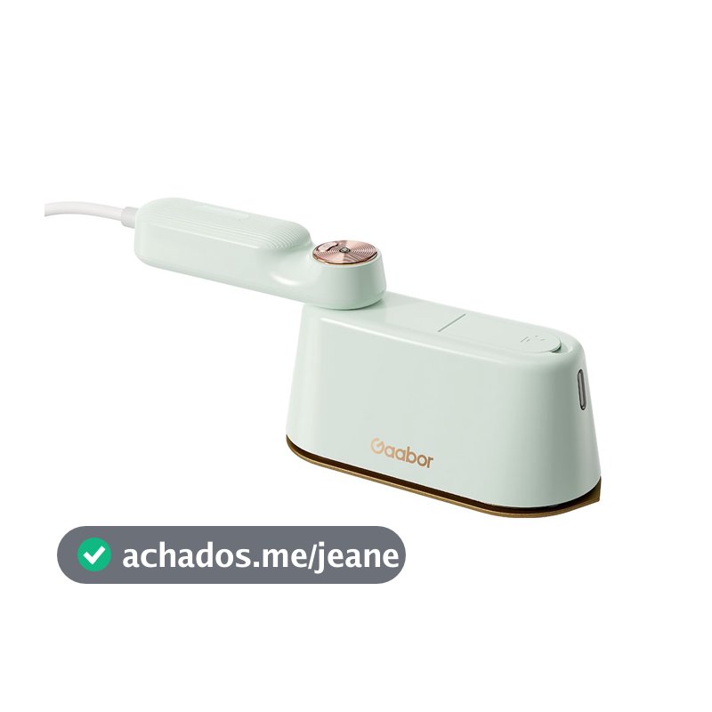 Gaabor Ferro a Vapor Portátil em Aço Inoxidável Resistente Alta Temperatura 1200W HM-M01A