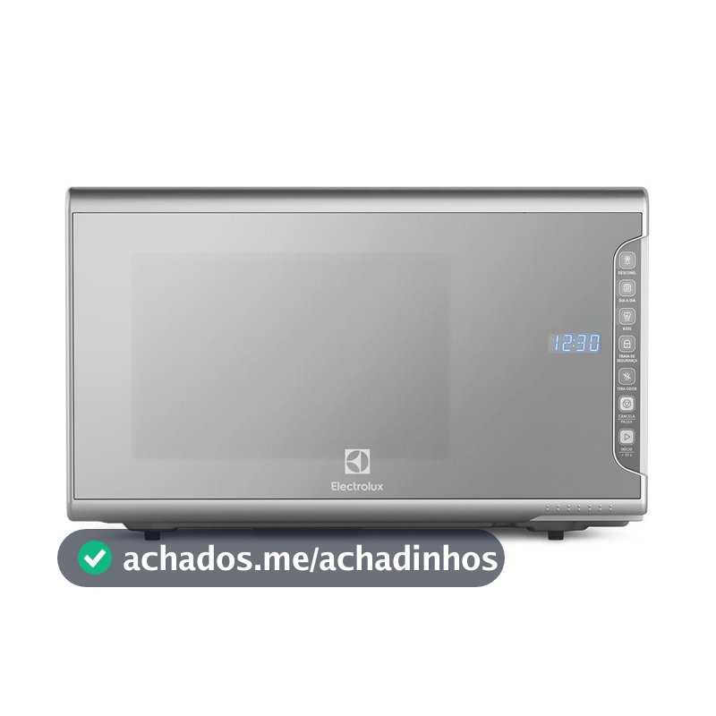 Micro-ondas Electrolux 31L cor Inox Espelhado com Painel Integrado e Função Tira Odor (MI41S)