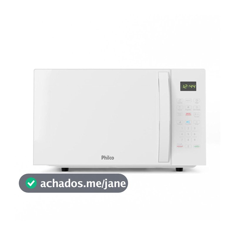 Micro-ondas Philco 28L Branco Pintura Limpa Fácil PMO30B
