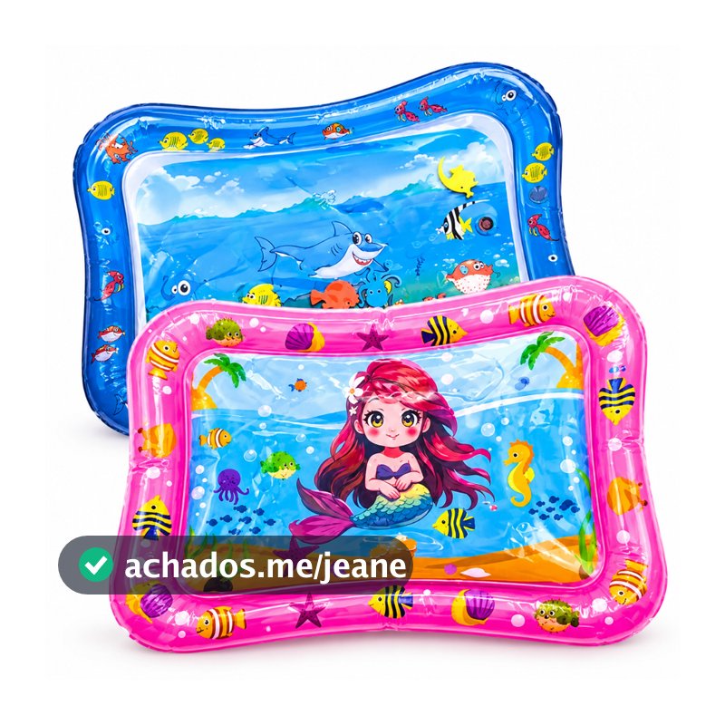 Tapete Infantil Interativo Bebê Inflável Água Atividades Sensorial Almofada