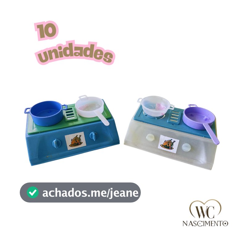 Kit c/ 10 Fogãozinho Infantil Com Panelas de Plástico Brinquedo Cozinha Criativa Educativo Presente Kids 14cm