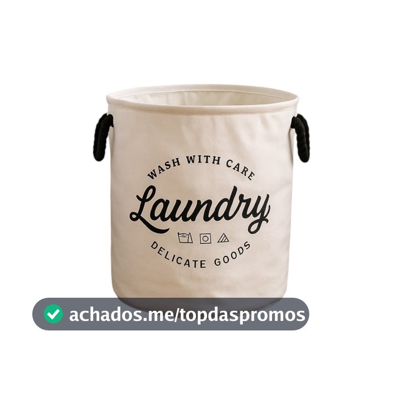 Cesto Organizador Roupa Suja Dobrável Multiuso 55L Estampas
