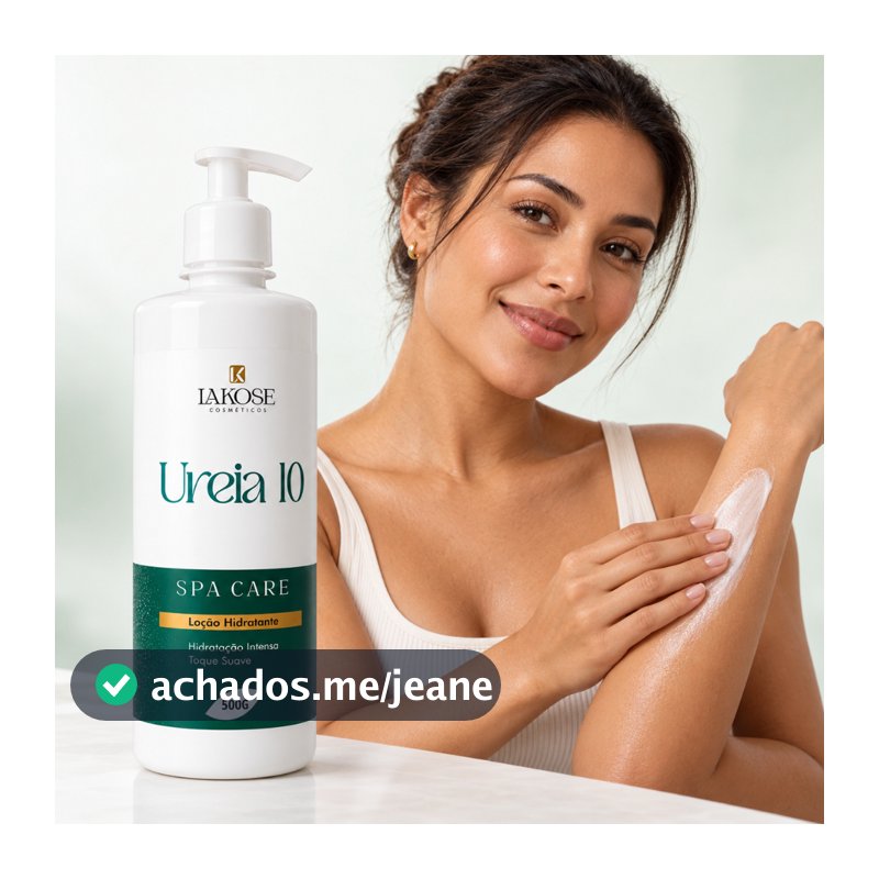 Loção Hidratante Corporal Lakose Ureia 10% com Glicerol para Pele Seca Hidratação Intensa Maciez e Perfume