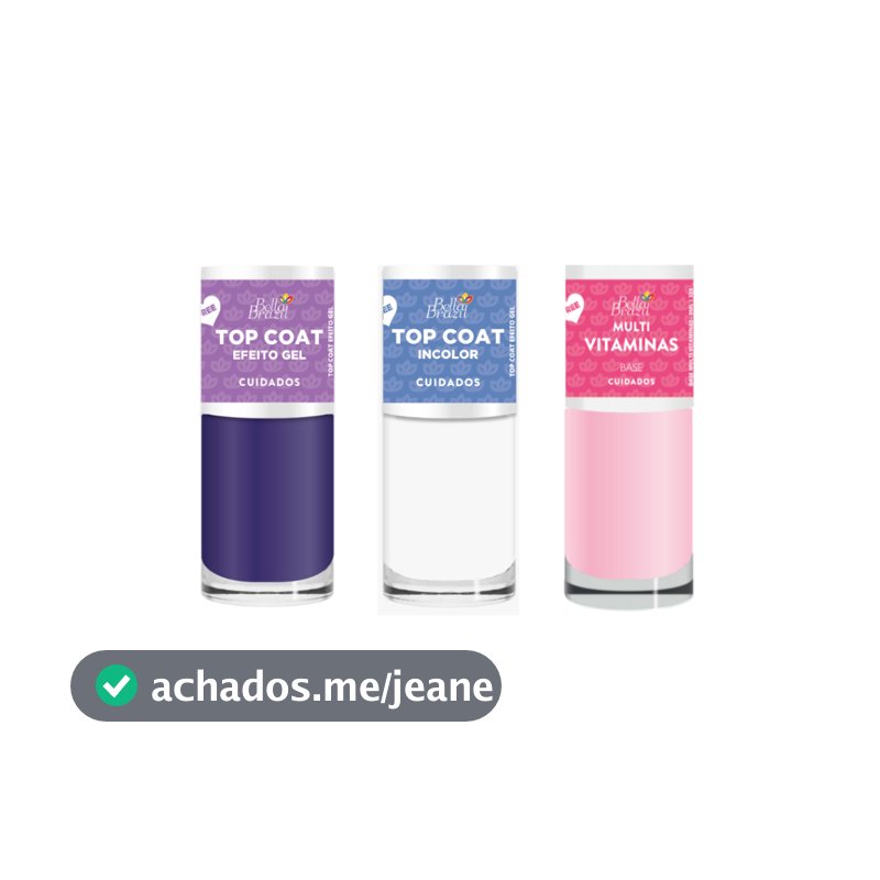 Kit 03 Cuidados Top Coats + Multivitaminas 316 320 325