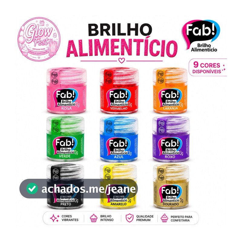 Brilho para Confeitaria