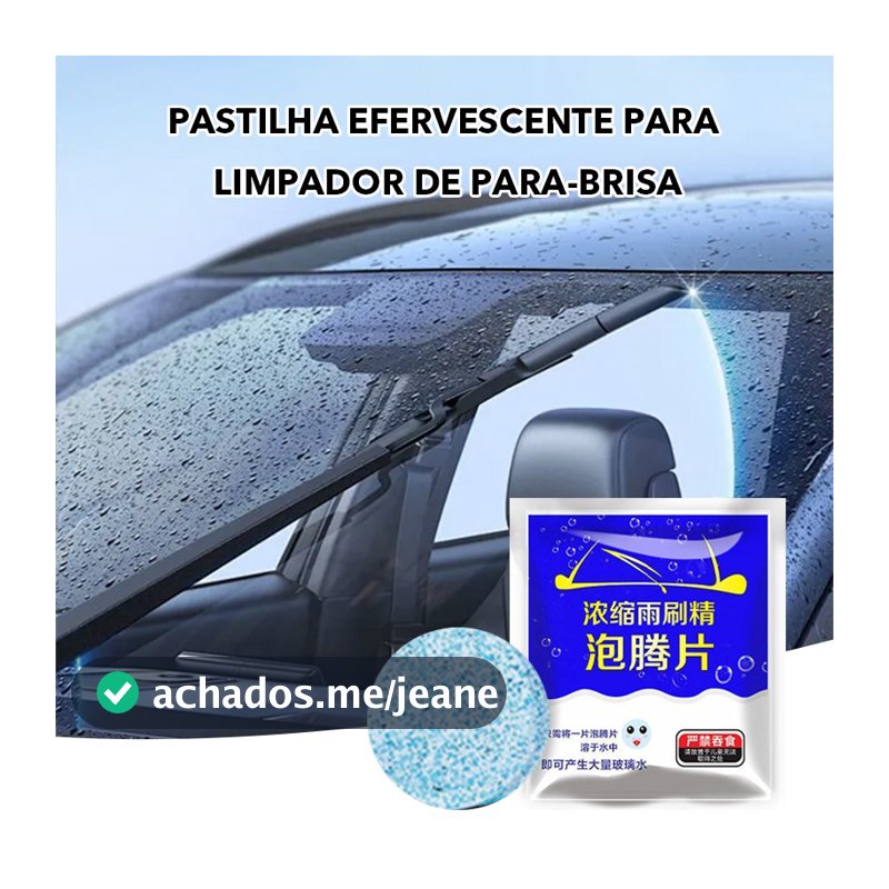 10 Peça Limpador De Parabrisa De Carro Detergente Limpa Vidros Concentrado Dose Filme Efervescente Sólido