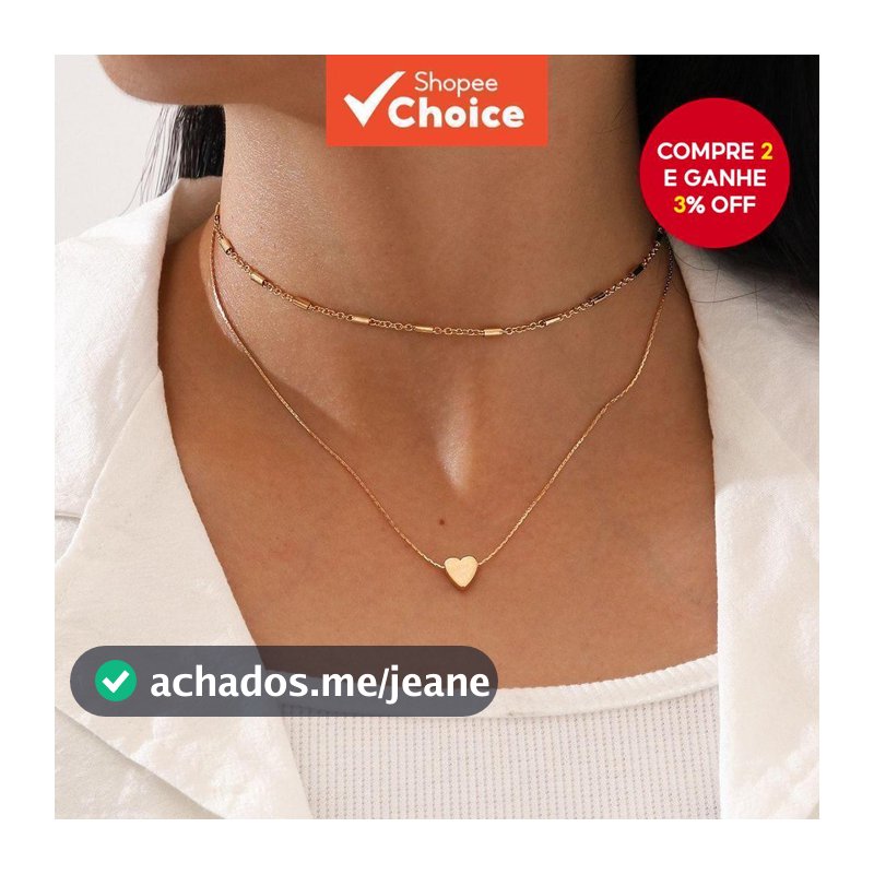 Colar Minimalista Com Pingente De Coração Em Camadas Para Mulheres , Corrente De Clavícula Delicada , Joias Da Moda