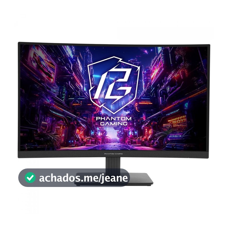 Monitor Gamer ASRock Phantom Gaming 27 Pol Curvo QHD 1ms