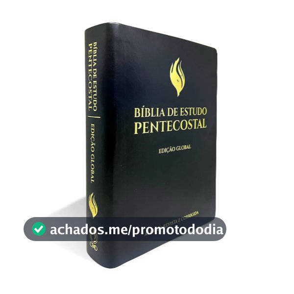 Bíblia de Estudo Pentecostal Edição Global - Grande Luxo Preta | CPAD