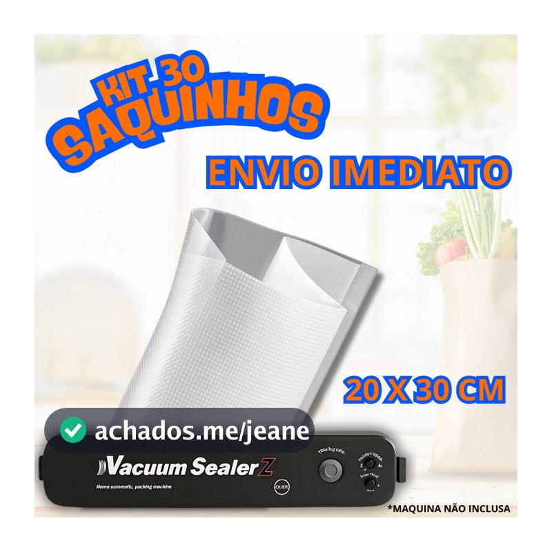 Embalagem A Vácuo com Ranhura Seladora Nylon 12 Micras Alta Resistência Alimento Freezer Conservação kit 100 30 10