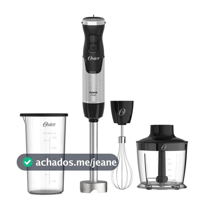 Mixer Power Oster Black Inox 3 em 1